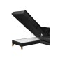 - Canapé d'angle convertible en cuir italien de luxe 4/5 places avec coffre, FARELI, noir, angle gauche - Canapé d'angle convertible en cuir italien de luxe 4/5 places avec coffre, FARELI, noir, angle gauche