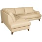 Canapé d'angle convertible en cuir italien de luxe 4/5 places avec coffre, FARELI, beige, angle gauche Canapé d'angle convertible en cuir italien de luxe 4/5 places avec coffre, FARELI, beige, angle gauche