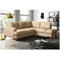 Canapé d'angle convertible en cuir italien de luxe 4/5 places avec coffre, FARELI, beige, angle droit Canapé d'angle convertible en cuir italien de luxe 4/5 places avec coffre, FARELI, beige, angle droit