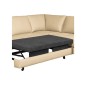 Canapé d'angle convertible en cuir italien de luxe 4/5 places avec coffre, FARELI, beige, angle droit Canapé d'angle convertible en cuir italien de luxe 4/5 places avec coffre, FARELI, beige, angle droit