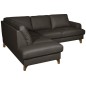 Canapé d'angle convertible en cuir italien de luxe 4/5 places avec coffre, FARELI, chocolat, angle gauche Canapé d'angle convertible en cuir italien de luxe 4/5 places avec coffre, FARELI, chocolat, angle gauche