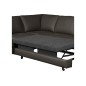 Canapé d'angle convertible en cuir italien de luxe 4/5 places avec coffre, FARELI, chocolat, angle gauche Canapé d'angle convertible en cuir italien de luxe 4/5 places avec coffre, FARELI, chocolat, angle gauche