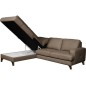 Canapé d'angle convertible en cuir italien de luxe 4/5 places avec coffre, FARELI, taupe, angle gauche Canapé d'angle convertible en cuir italien de luxe 4/5 places avec coffre, FARELI, taupe, angle gauche