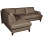Canapé d'angle convertible en cuir italien de luxe 4/5 places avec coffre, FARELI, taupe, angle gauche Canapé d'angle convertible en cuir italien de luxe 4/5 places avec coffre, FARELI, taupe, angle gauche