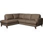Canapé d'angle convertible en cuir italien de luxe 4/5 places avec coffre, FARELI, taupe, angle gauche Canapé d'angle convertible en cuir italien de luxe 4/5 places avec coffre, FARELI, taupe, angle gauche