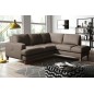 Canapé d'angle convertible en cuir italien de luxe 4/5 places avec coffre, FARELI, taupe, angle droit Canapé d'angle convertible en cuir italien de luxe 4/5 places avec coffre, FARELI, taupe, angle droit