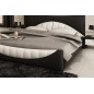 Lit en cuir italien de luxe KING, noir et seconde couleur au choix, 140x190 Lit en cuir italien de luxe KING, noir et seconde couleur au choix, 140x190