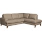 Canapé d'angle convertible en cuir italien de luxe 4/5 places avec coffre, FARELI, taupe, angle droit Canapé d'angle convertible en cuir italien de luxe 4/5 places avec coffre, FARELI, taupe, angle droit
