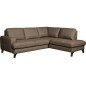 Canapé d'angle convertible en cuir italien de luxe 4/5 places avec coffre, FARELI, taupe, angle droit Canapé d'angle convertible en cuir italien de luxe 4/5 places avec coffre, FARELI, taupe, angle droit