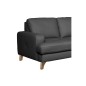 Canapé d'angle convertible en cuir italien de luxe 4/5 places avec coffre, FARELI, gris foncé, angle droit Canapé d'angle convertible en cuir italien de luxe 4/5 places avec coffre, FARELI, gris foncé, angle droit