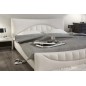 Lit en cuir italien de luxe KING, blanc, 140x190 Lit en cuir italien de luxe KING, blanc, 140x190