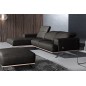 - Canapé d'angle en 100% tout cuir épais de luxe italien 5/6 places PORTO, noir, angle gauche - Canapé d'angle en 100% tout cuir épais de luxe italien 5/6 places PORTO, noir, angle gauche