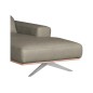 Canapé d'angle en 100% tout cuir épais de luxe italien 5/6 places PORTO, gris, angle droit Canapé d'angle en 100% tout cuir épais de luxe italien 5/6 places PORTO, gris, angle droit