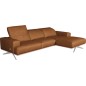 Canapé d'angle en 100% tout cuir épais de luxe italien 5/6 places PORTO, couleur cognac, angle droit, Marron cognac Canapé d'angle en 100% tout cuir épais de luxe italien 5/6 places PORTO, couleur cognac, angle droit, Marron cognac