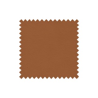 Pouf PORTO en tout cuir italien haut de gamme vachette, coloris marron cognac