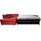 - Canapé d'angle convertible en cuir italien de luxe 5/6 places avec coffre, MONZA, rouge foncé, angle gauche - Canapé d'angle convertible en cuir italien de luxe 5/6 places avec coffre, MONZA, rouge foncé, angle gauche