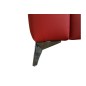 Canapé d'angle convertible en cuir italien de luxe 5/6 places avec coffre, MONZA, rouge foncé, angle droit Canapé d'angle convertible en cuir italien de luxe 5/6 places avec coffre, MONZA, rouge foncé, angle droit