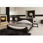 Lit en cuir italien de luxe KING, noir et seconde couleur au choix, 160x200 Lit en cuir italien de luxe KING, noir et seconde couleur au choix, 160x200