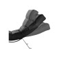 Chaise longue réglable multipositions, en cuir de luxe italien, SWEET, noir Chaise longue réglable multipositions, en cuir de luxe italien, SWEET, noir