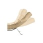 Chaise longue réglable multipositions, en cuir de luxe italien, SWEET, beige