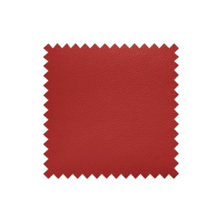 Chaise longue réglable multipositions, en cuir de luxe italien, SWEET, rouge
