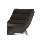 Chaise longue réglable multipositions, en cuir de luxe italien, SWEET, chocolat Chaise longue réglable multipositions, en cuir de luxe italien, SWEET, chocolat