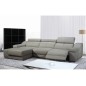 1er paiement de la commande: canapé d'angle double relax en cuir de buffle italien de luxe 5 places birelax, gris clair, angle g 1er paiement de la commande: canapé d'angle double relax en cuir de buffle italien de luxe 5 places birelax, gris clair, angle g