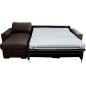 Canapé d'angle en 100% tout cuir italien de luxe 5 places convertible et coffre, chocolat, angle gauche, CLINTON Canapé d'angle en 100% tout cuir italien de luxe 5 places convertible et coffre, chocolat, angle gauche, CLINTON