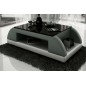 Table basse design VALINA, gris foncé et blanc Table basse design VALINA, gris foncé et blanc