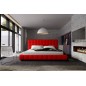 Lit design en cuir italien de luxe SILVER, couleur rouge, 160x200 Lit design en cuir italien de luxe SILVER, couleur rouge, 160x200