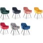 Ensemble de 2 chaises CHERIL en tissu de qualité, couleur curry Ensemble de 2 chaises CHERIL en tissu de qualité, couleur curry