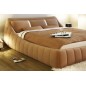 Lit en cuir italien de luxe FOSTER, beige, 160x200 Lit en cuir italien de luxe FOSTER, beige, 160x200