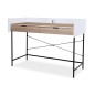 Bureau BERTA avec deux tiroirs, plateau: MDF, couleur: chêne + blanc Bureau BERTA avec deux tiroirs, plateau: MDF, couleur: chêne + blanc