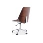 Fauteuil pivotant, tissu velours, couleur: gris Fauteuil pivotant, tissu velours, couleur: gris