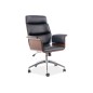 Très beau fauteuil pivotant, simili cuir de qualité, couleur: noir et noyer, mécanisme TILT. Très beau fauteuil pivotant, simili cuir de qualité, couleur: noir et noyer, mécanisme TILT.