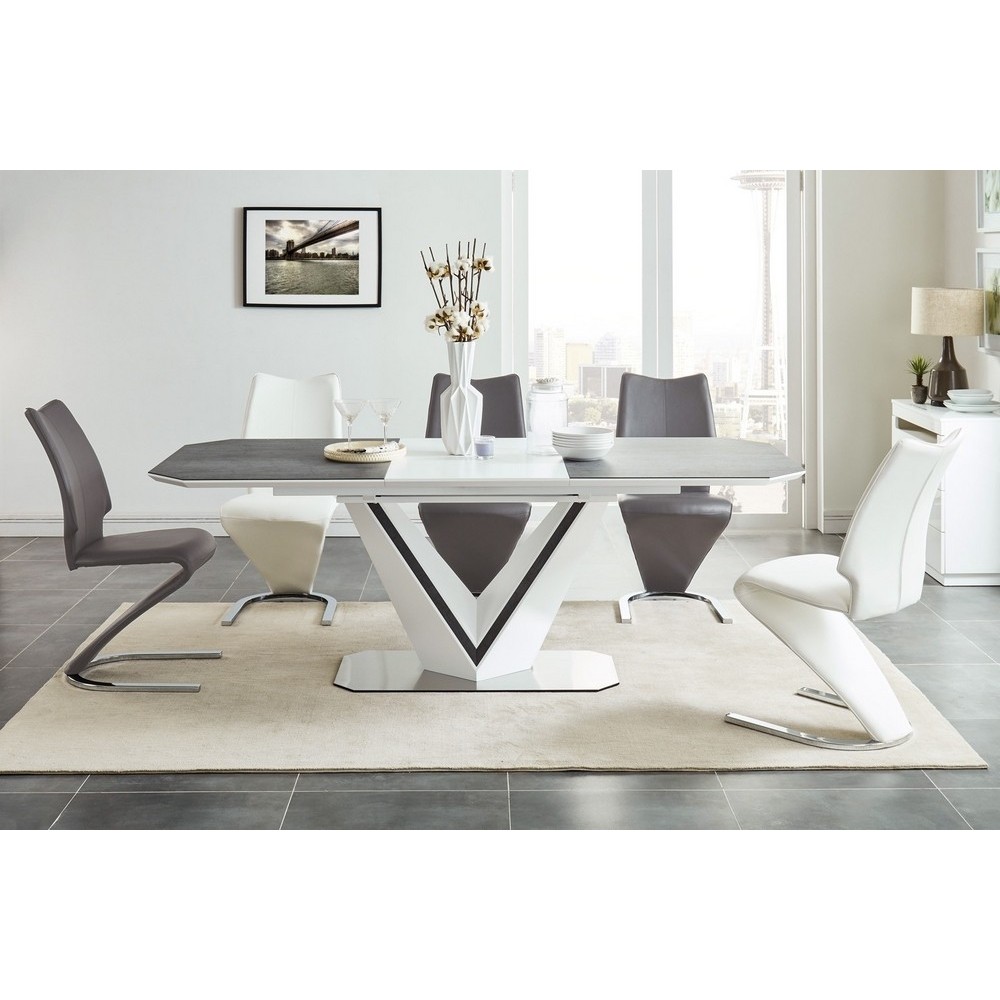 Table à manger extensible Valerie Ceramic, 160 à 210 cm Table à manger extensible Valerie Ceramic, 160 à 210 cm