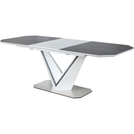 Table à manger extensible Valerie Ceramic, 160 à 210 cm