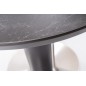 Table à manger extensible ronde / ovale Orba Ceramic couleur gris et noire Table à manger extensible ronde / ovale Orba Ceramic couleur gris et noire
