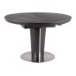 Table à manger extensible ronde / ovale Orba Ceramic couleur gris et noire Table à manger extensible ronde / ovale Orba Ceramic couleur gris et noire