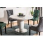 Table à manger extensible ronde / ovale Orba Ceramic couleur gris et blanc Table à manger extensible ronde / ovale Orba Ceramic couleur gris et blanc