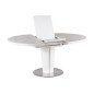 Table à manger extensible ronde / ovale Orba Ceramic couleur gris et blanc Table à manger extensible ronde / ovale Orba Ceramic couleur gris et blanc