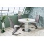 Table extensible STREET blanche, plateau: MDF + dessus verre trempé Table extensible STREET blanche, plateau: MDF + dessus verre trempé