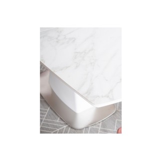 Table à manger extensible Satori II Ceramic, effet marbre