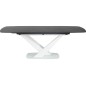 Table à manger extensible Casta II Ceramic, couleur noire et blanche Table à manger extensible Casta II Ceramic, couleur noire et blanche