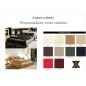 Lit en cuir italien de luxe FOSTER, personnalisé, 180x200 Lit en cuir italien de luxe FOSTER, personnalisé, 180x200