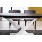 Table à manger extensible Casta II Ceramic, couleur noire et blanche Table à manger extensible Casta II Ceramic, couleur noire et blanche