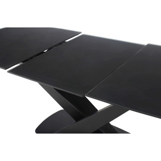 Table à manger extensible Casta I , couleur noire