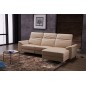 Canapé d'angle relax de luxe 5 places BRINDA, noir, angle droit