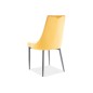 Lot de 2 chaises TRIANON en tissu velours de qualité, couleur curry Lot de 2 chaises TRIANON en tissu velours de qualité, couleur curry