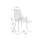 Lot de 2 chaises TRIANON en tissu velours de qualité, couleur curry Lot de 2 chaises TRIANON en tissu velours de qualité, couleur curry
